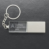 LED Crystal USB Drive with Key Chain Executive Gifts Singapore
