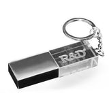 LED Crystal USB Drive with Key Chain Executive Gifts Singapore