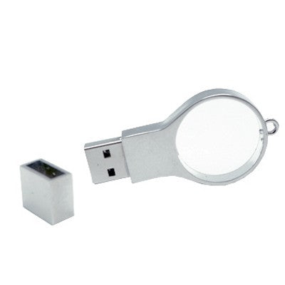 Magnifier Shape Crystal USB Memory Drive with LED Light Executive Gifts Singapore