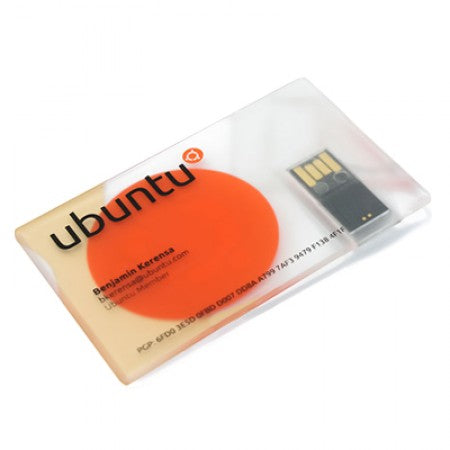 Transparent Swivel USB Card Flash Drive Executive Gifts Singapore