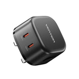 Vention 2-Port USB (C + C) GaN Charger 45W Executive Corporate Gifts Singapore