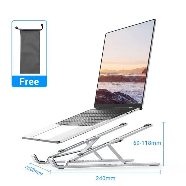 Vention Silvery Laptop Stand Executive Gifts Singapore