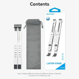 Vention Foldable Laptop Stand Silver Aluminum Alloy Type Executive Gifts Singapore