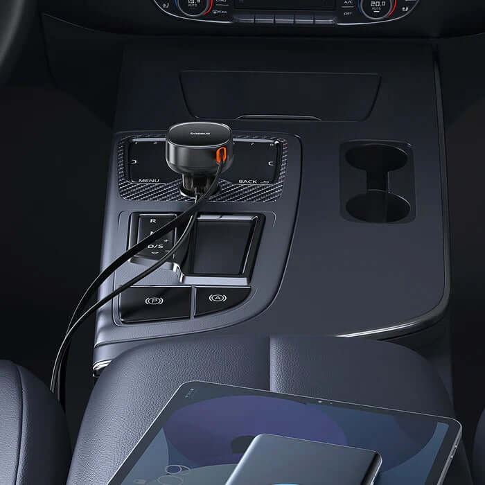 Baseus Enjoyment Pro Retractable USB-C Car Charger 60W Executive Gifts Singapore