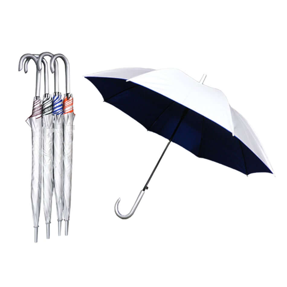 24" Auto Open Straight Umbrella with UV Coated Executive Corporate Gifts Singapore