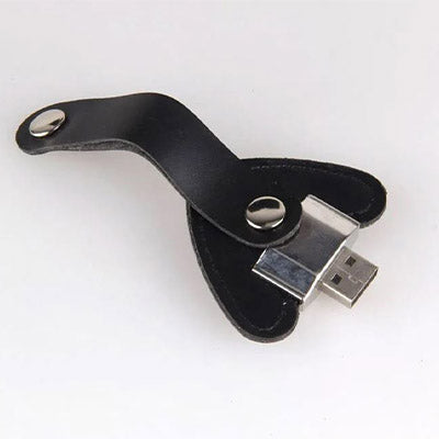 Heart-Shaped Leather Usb Flash Drive Executive Corporate Gifts Singapore