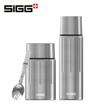 SIGG Gemstone FJ Selenite 500ml Bottle + 750ml Food Jar Set Executive Corporate Gifts Singapore