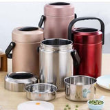 1600ml Stainless Steel Thermal Bento Box Executive Corporate Gifts Singapore