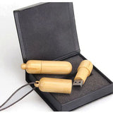 Wooden Cylinder USB Flash Drive Executive Corporate Gifts Singapore