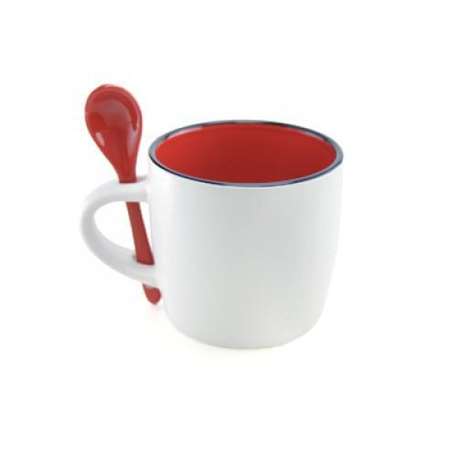 Victoria Ceramic Mug with Spoon Executive Corporate Gifts Singapore