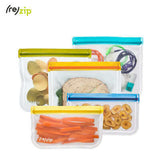 Eco Friendly Rezip 5-piece Lay-Flat Starter Leakproof Reusable Storage Bag Kit - multicolor Executive Corporate Gifts Singapore