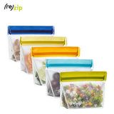 Eco Friendly Rezip Stand-Up 1-cup | 8-ounce Leakproof Reusable Storage Bag 5-pack Executive Corporate Gifts Singapore