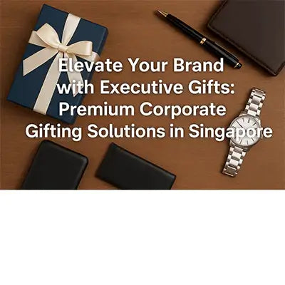 Elevate Your Brand with Executive Gifts: Premium Corporate Gifting Solutions in Singapore displayed on a stylish workspace.