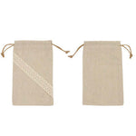 Jute Laced Drawstring Pouch | AbrandZ Corporate Gifts