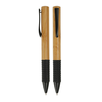Eco-Friendly Bamboo Rubber Grip Pen Executive Corporate Gifts Singapore