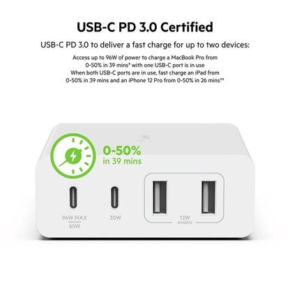 Belkin BoostCharge Pro 4-Port GaN Charger 108W + 2M adapter Executive Corporate Gifts Singapore