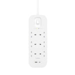 Belkin 6Way 2M Surge Protection Strip with USB A + C