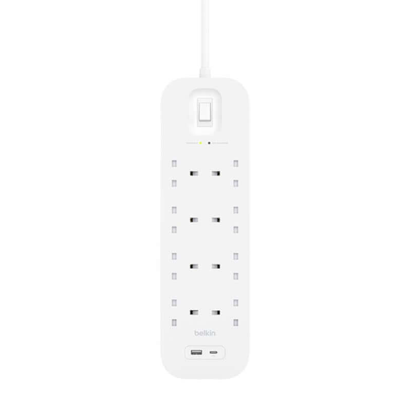 Belkin 8Way 2M Surge Protection Strip with USB A + C Executive Corporate Gifts Singapore