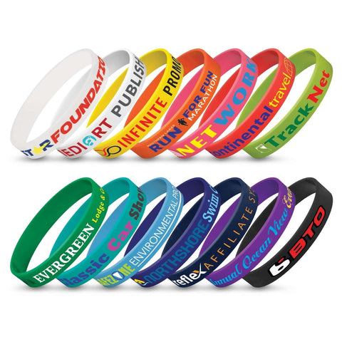 Silicone Wrist Band - Screen Printing Corporate Gift Singapore