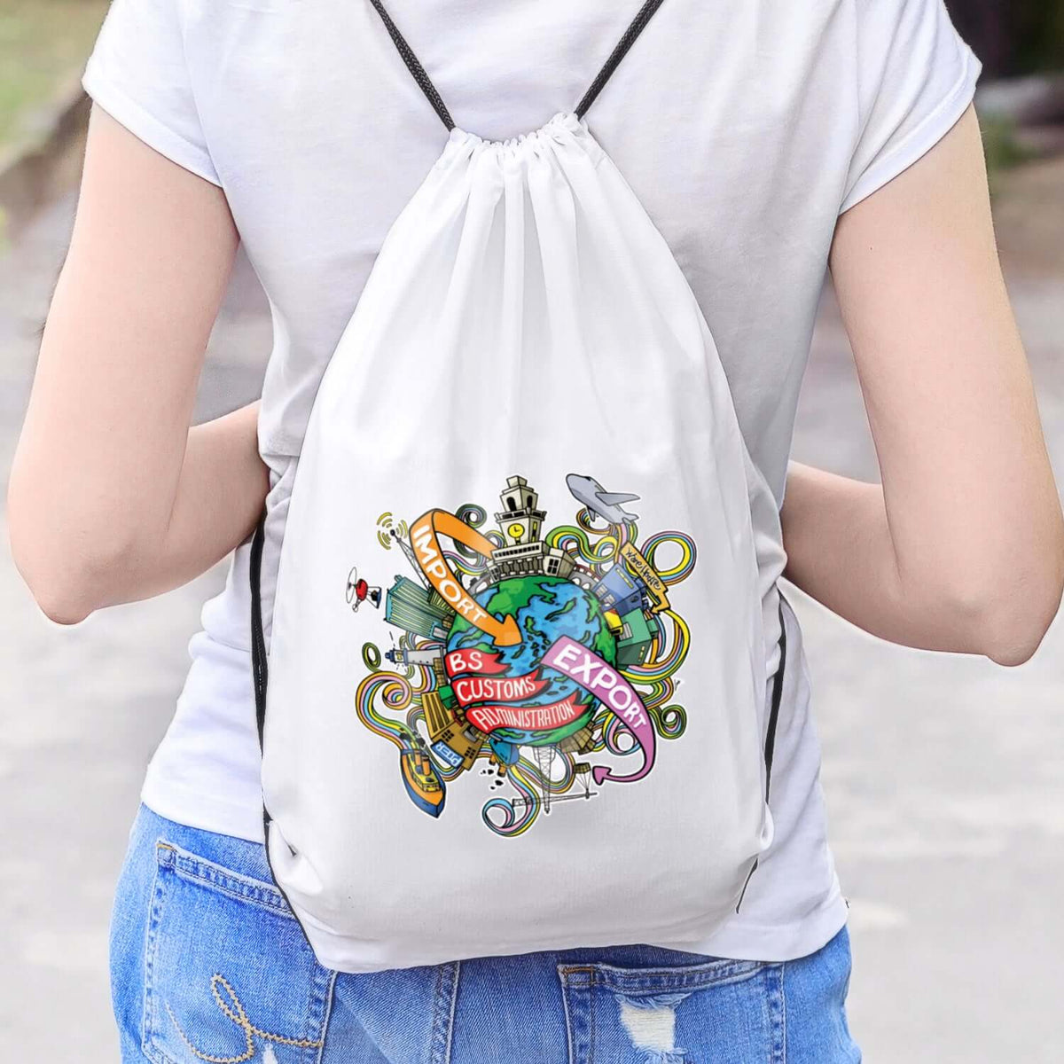 Trendy Drawstring Backpack Corporate Gift Singapore