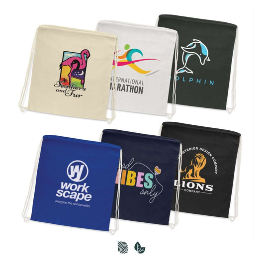 Cotton Drawstring Backpack Corporate Gift Singapore