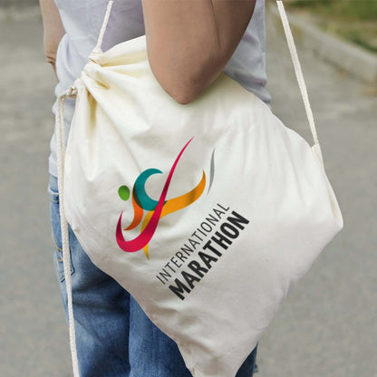 Cotton Drawstring Backpack Corporate Gift Singapore