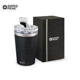 Swiss Peak Vacuum Cup with secure screw-on lid and gift box, ideal for corporate gifts in Singapore.