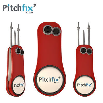 Pitchfix Fusion 2.0 Golf Divot Tool with Ball Marker and Pencil Sharpener Executive Corporate Gifts Singapore