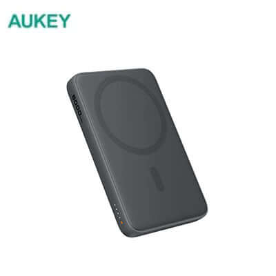 Aukey PB-MS03 MagFusion Slim 5000mAh Magnetic Wireless Power Bank Executive Gifts Singapore