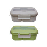 Wheat Fiber Lunch Box with Spoon and Fork