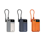 Remax FP-122 Fast Charge Powerbank with Detachable Type-C Cable in three colors.