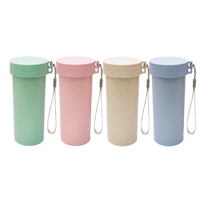 Eco Friendly Eco-Friendly Wheat Fiber Bottle with Strap 420ml Executive Corporate Gifts Singapore