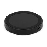 Orbit Wireless Charger black wireless phone charging pad for corporate gifts and convenient charging.