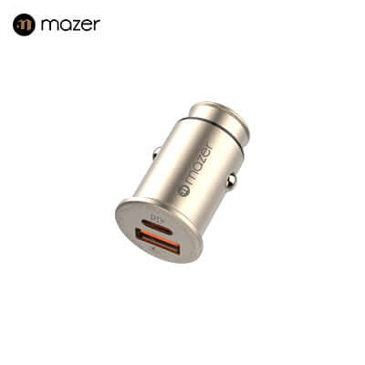 Mazer 46W USB-C + USB-A Car Charger