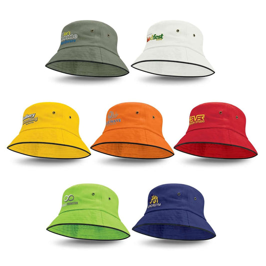 Bondi Bucket Hat Black Sandwich Trim Corporate Gift Singapore