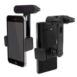 Zamora Car Phone Holder securely holds smartphones with adjustable arms, ideal for drivers needing easy navigation access.