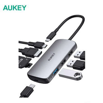 Aukey CB-C85 USB C Hub 8-in-1 Executive Gifts Singapore