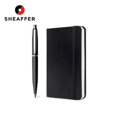 Sheaffer® Ballpoint Pen and Medium Notebook Black Hangsell Giftset Corporate Gifts Singapore