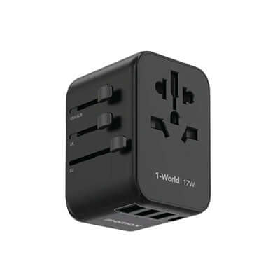 Momax 1-World 4-Port Travel Charger 17W Executive Corporate Gifts Singapore