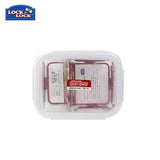 Lock & Lock Euro Rectangle Glass Container with Divider 1.05L