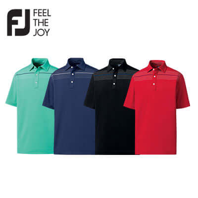 Footjoy Stretch Lisle Engineered Chest Pinstripe Polo T-Shirt Executive Corporate Gifts Singapore