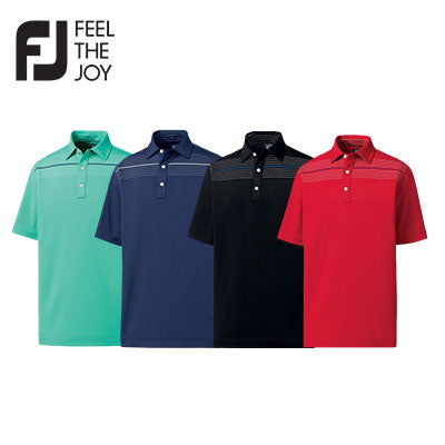 Footjoy Stretch Lisle Engineered Chest Pinstripe Polo T-Shirt | AbrandZ Corporate Gifts