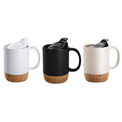 Insulated Splash-Proof Ceramic Coffee Mug with Cork Base Executive Corporate Gifts Singapore