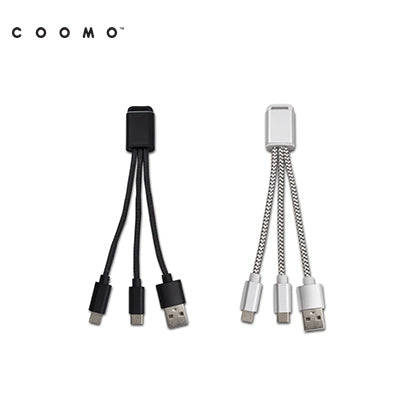 COOMO TRICA 3-in-1 CHARGING CABLE | AbrandZ Corporate Gifts