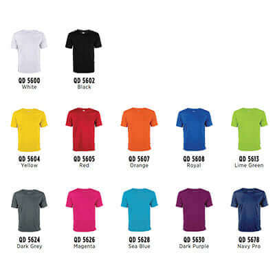 Polyester Interlock Short Sleeve T-Shirt Executive Corporate Gifts Singapore