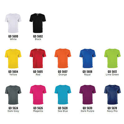 Polyester Interlock Short Sleeve T-Shirt