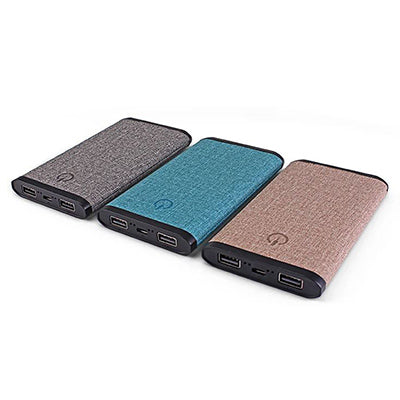 Linen Fabric Power Bank Executive Corporate Gifts Singapore