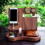 Eco-Friendly Wooden Docking Station Organizer | AbrandZ Corporate Gifts