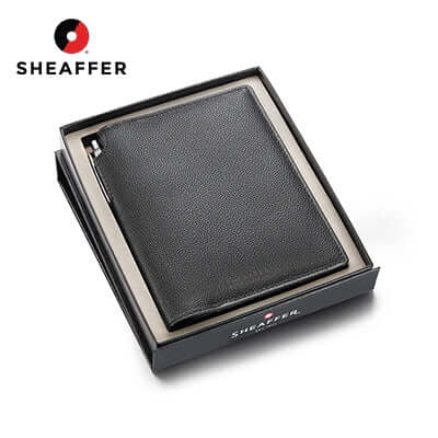 Sheaffer Gift Set Sentinel Ballpoint Pen with Leather Passport Holder Corporate Gift Singapore