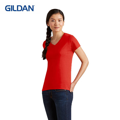 Gildan Cotton Ladies V-Neck T-Shirt Executive Corporate Gifts Singapore